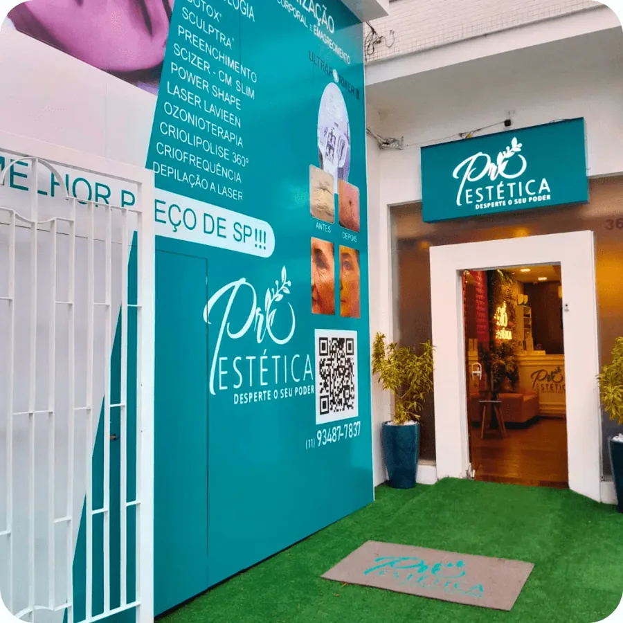 Fachada da Unidade Santo André da Pró Estética.