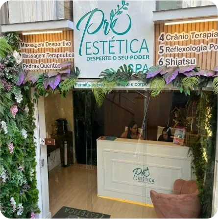 Fachada da Pró Estética SPA da Pró Estética.